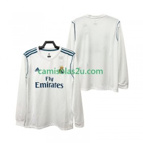 Camisolas de futebol Real Madrid 2017 Retro Equipamento Principal 2018 Manga Comprida